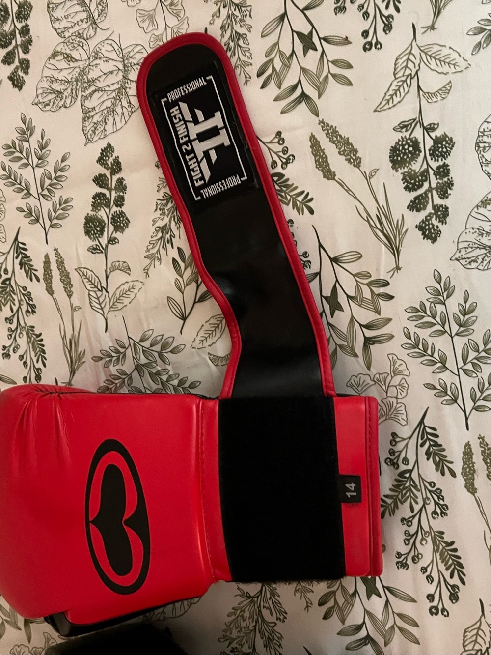 Professional Red Boxing Glove with Wrist Strap, SRH productions